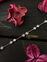 Silver Daily Wear AD Stone Bracelet Chain-2 Dots-G4139